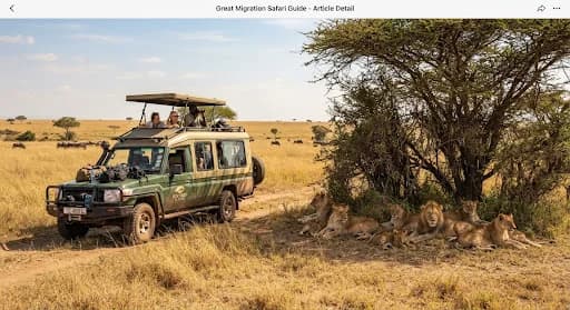 Safari adventures in Tanzania